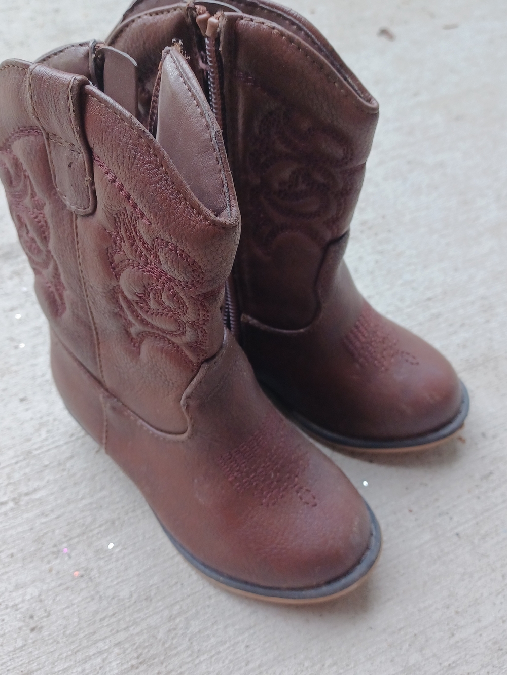 Toddler Brown Cowboy Boots